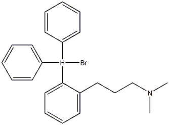 [3-(Dimethylamino)propyl]triphenylhydrobromic acid Struktur