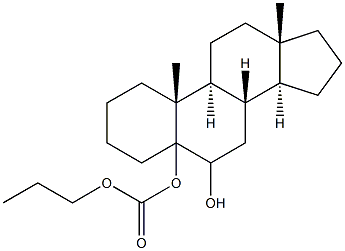 5-androstene glycol propyl carbonate Struktur