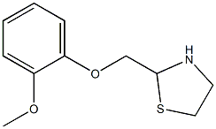 2-methoxyphenoxymethyltetrahydrothiazole Struktur