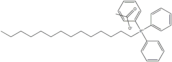 Tetradecyltriphenylphosphonium acetate Struktur