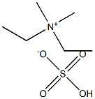 Dimethyldiethylammonium hydrogen sulfate Struktur