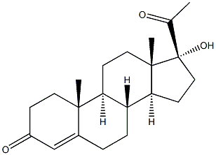 17A hydroxyprogesterone Struktur