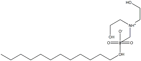 Lauryl sulfate triethanolamine salt Struktur