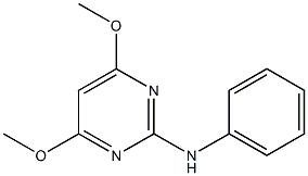 4,6-Dimethoxy-N-phenyl-2-pyrimidinamine Struktur