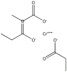 Chromium propionate Struktur