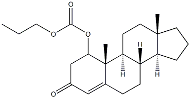 1-testosterone propyl carbonate Struktur