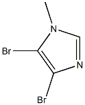 4,5-dibromo-1-methyl-1H-imidazole Struktur