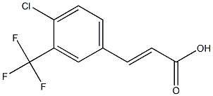 4-chloro-3-trifluoromethylcinnamic acid Struktur