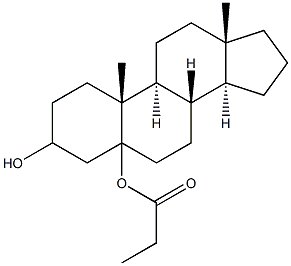 5-androstanediol propionate Struktur