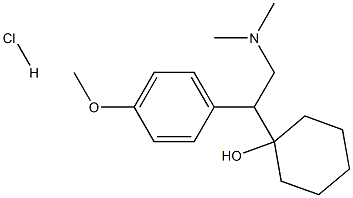 1-[2-(dimethylamine)-1-(4-methoxyphenyl)ethyl]cyclohexanol hydrochloride Struktur