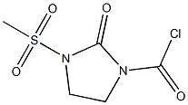 N-MESYL-N-CHLOROFORMYLIMIDAZOLIDONAE Struktur