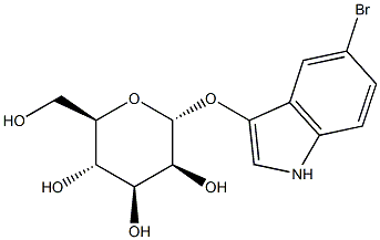 5-Bromo-3-indolyl-a-D-mannopyranoside Struktur