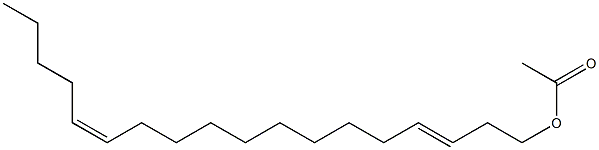 TRANS,CIS-3,13-OCTADECADIENYL ACETATE Struktur