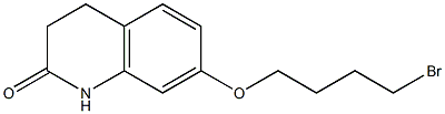 7-(4-bromobuthoxy)-1,2,3,4-tetrahydroquinoline-2-one Struktur