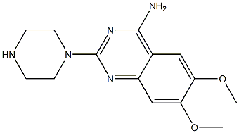 4-Amino-6,7-dimethoxy-2-piperazin-1-ylquinazoline Struktur