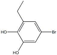 5-BROMO-3-ETHYLBENZENE-1,2-DIOL Struktur