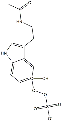 5-sulfatoxy-N-acetylserotonin Struktur