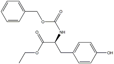 N-carbobenzyloxytyrosine ethyl ester Struktur