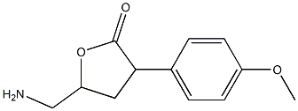 5-(aminomethyl)-3-(4-methoxyphenyl)dihydrofuran-2(3H)-one Struktur