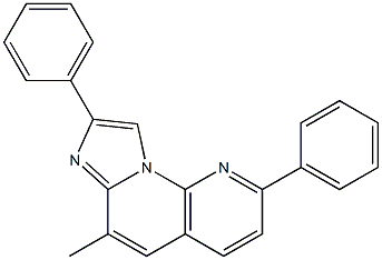 6-methyl-2,8-diphenylimidazo(1,2-a)(1,8)naphthyridine Struktur