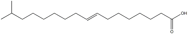 16-methyl-8-heptadecenoic acid Struktur