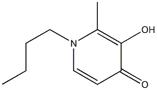 1-butyl-2-methyl-3-hydroxypyridin-4-one Struktur