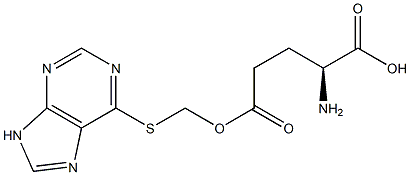 (9H-purin-6-yl)thiomethyl glutamate Struktur