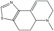 4,5,5A,6,7,8-HEXAHYDRO-6-METHYLTHIAZOLO(4,5-F)QUINOLIN-2-A. Struktur