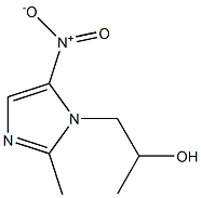 (1-(2-HYDROXYPROPYL)-2-METHYL-5-NITROIMIDAZOLE) Struktur