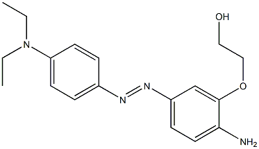 4-(3-(2-HYDROXYETHOXY)-4-AMINOPHENYL)AZO-N,N-DIETHYLANILINE Struktur