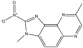 2-NITRO-3,8-DIMETHYLIMIDAZO(4,5-F)QUINOXALINE Struktur