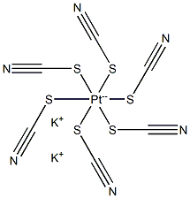 POTASSIUMHEXAKIS(THIOCYANATO)PLATINATE(IV) Struktur