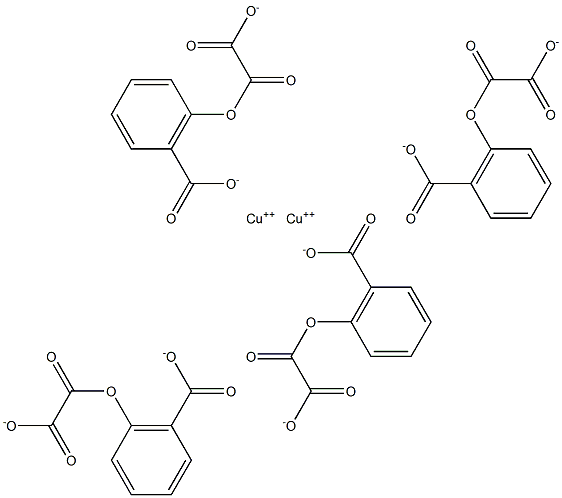 DICOPPERTETRASPIRINATE Struktur