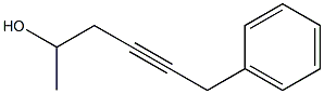 6-phenylhex-4-yn-2-ol Struktur