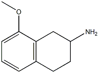 2-Amino-8-methoxy-1,2,3,4-tetrahydro-naphthalene- Struktur