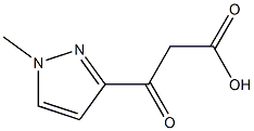 3-(1-Methyl-1H-pyrazol-3-yl)-3-oxo-propionic acid Struktur