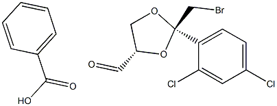 Cis[2-(Bromomethyl)-2-(2,4-dichlorophenyl)-1,3-dioxolan-4-yl]methl
benzoate Struktur