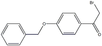 1-[4-(benzyloxy)phenyl]-2-bromoethanone Struktur