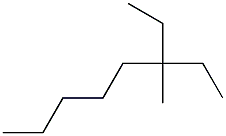 3-methyl-3-ethyloctane Struktur