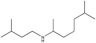 6-methyl-N-isopentyl-2-heptanamine Struktur