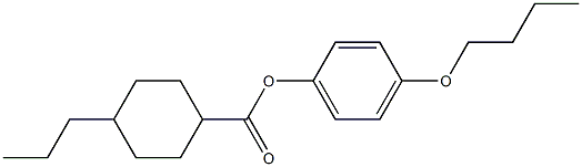 4-BUTYLOXYPHENYL 4-PROPYLCYCLOHEXANECARBOXYLATE Struktur