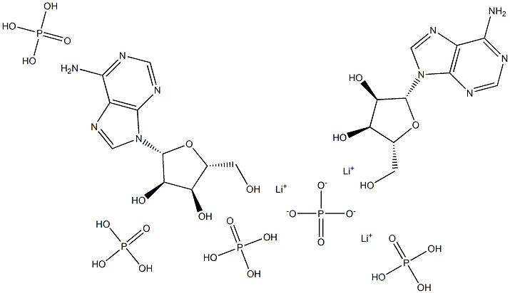 DIADENOSINE PENTAPHOSPHATE TRILITHIUM SALT Struktur