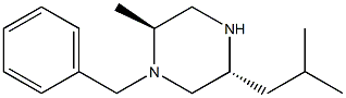 (2S,5R)-1-BENZYL-2-METHYL-5-(2-METHYLPROPYL)PIPERAZINE Struktur