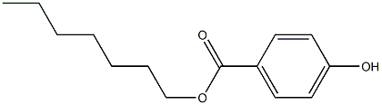 p-hydroxybenzoic acid n-heptyl ester Struktur