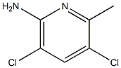 2-methyl-3,5-dichloro-6-aminopyridine Struktur