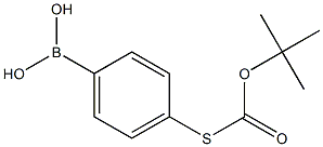 4-Tert-butoxycarbonylthiophenylboronic acid Struktur