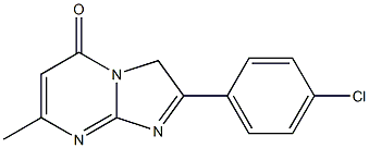 2-(4-CHLOROPHENYL)-7-METHYL-5-OXO-5H-IMIDAZO[1,2-A]PYRIMIDIN Struktur