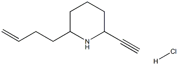 2-BUT-3-ENYL-6-ETHYNYL-PIPERIDINE HYDROCHLORIDE Struktur