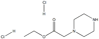 2-(PIPERAZIN-1-YL)ACETIC ACID ETHYL ESTER DIHYDROCHLORIDE Struktur