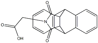 2-[16,18-dioxo-17-azapentacyclo[6.6.5.0~2,7~.0~9,14~.0~15,19~]nonadeca-2(7),3,5,9(14),10,12-hexaen-17-yl]acetic acid Struktur